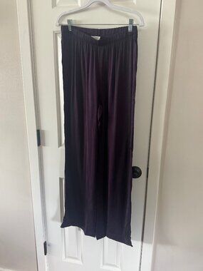 Haven Well Within by Talbots Dark Purple Lounge Sleep Pants Size M Medium New